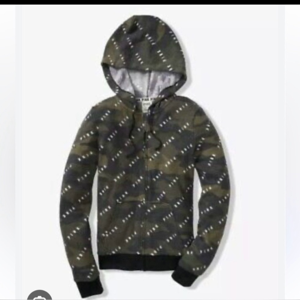 PINK Victoria’s Secret Camouflage Zip-Up Hoodie